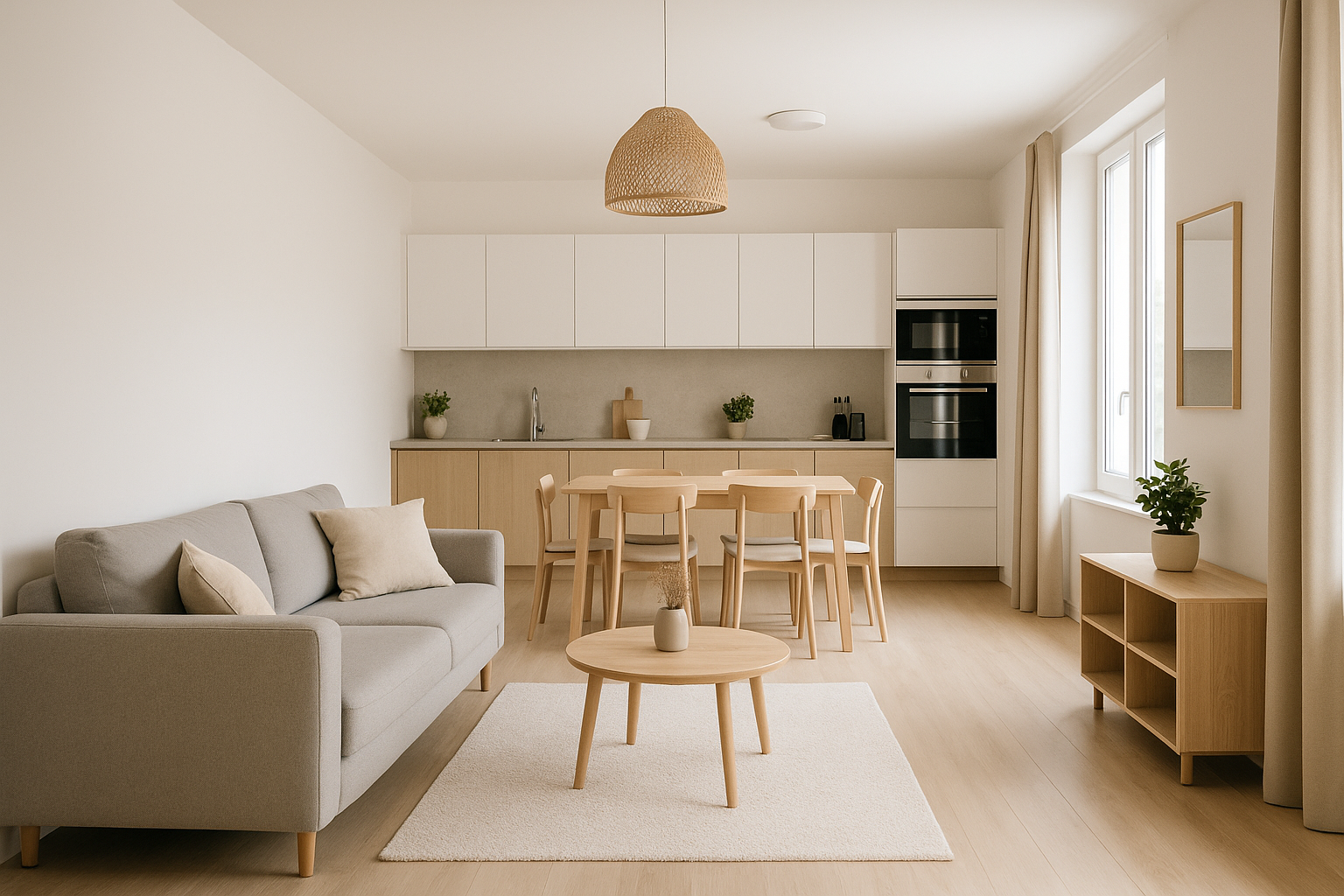 Minimalist open plan layouts