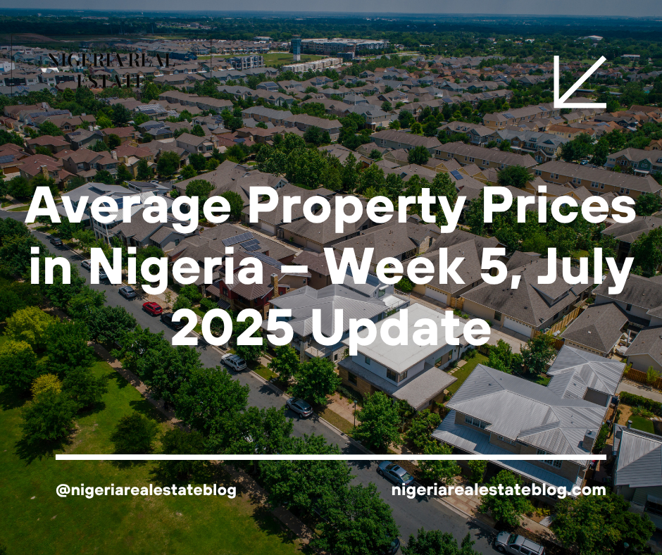 average property prices in Nigeria July 2025