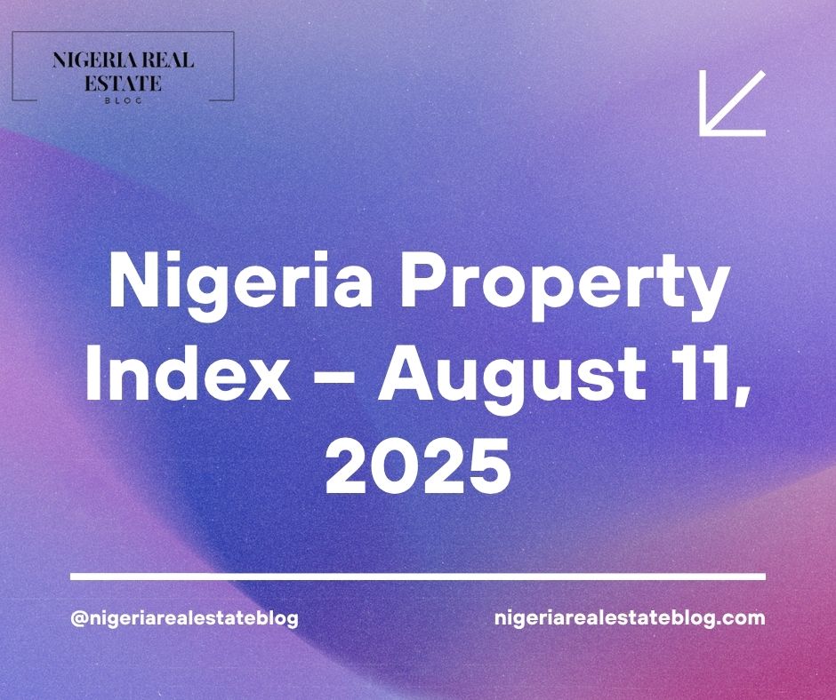 Nigeria property index chart for August 11, 2025
