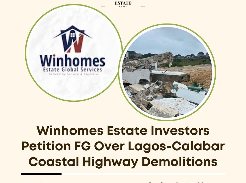 Winhomes estate demolitions Lagos-Calabar Highway