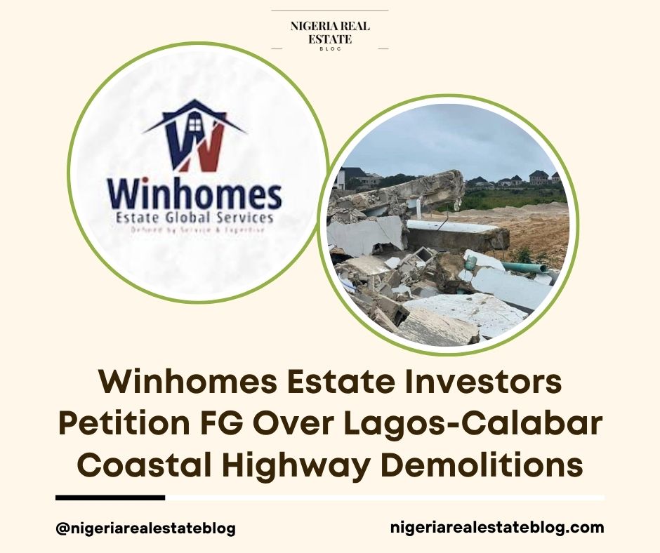 Winhomes estate demolitions Lagos-Calabar Highway