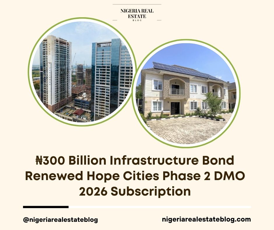 Renewed Hope Cities infrastructure bond 2026