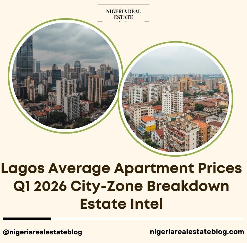 Lagos average apartment prices Q1 2026