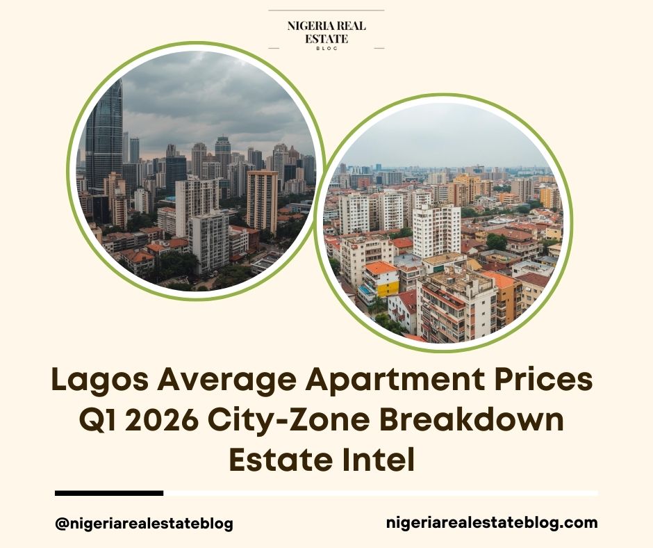 Lagos average apartment prices Q1 2026
