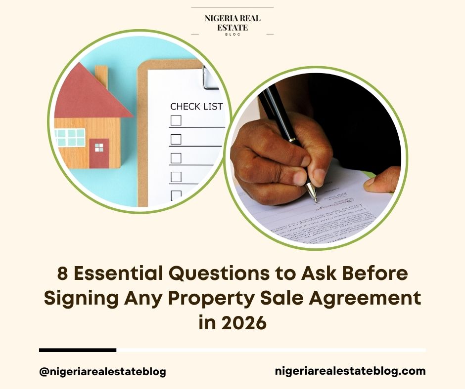 questions before signing property sale agreement 2026