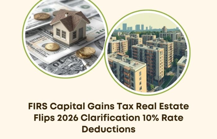 FIRS capital gains tax real estate flips 2026