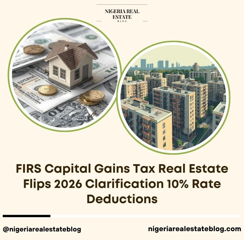 FIRS capital gains tax real estate flips 2026