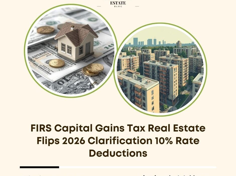 FIRS capital gains tax real estate flips 2026