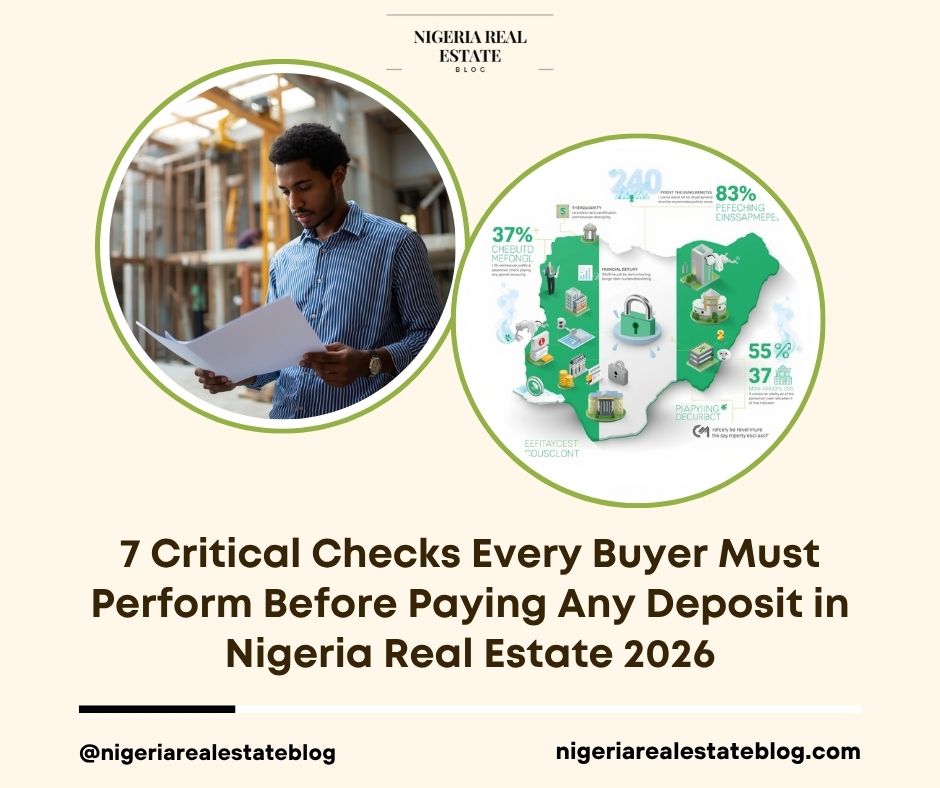 critical checks before paying deposit Nigeria real estate 2026