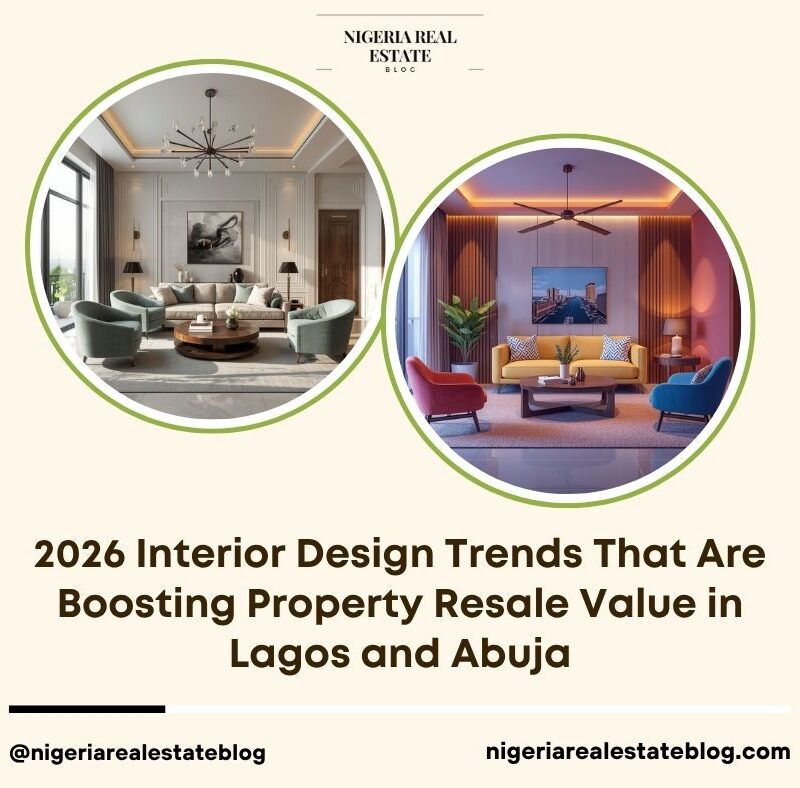 2026 interior design trends resale value Lagos Abuja