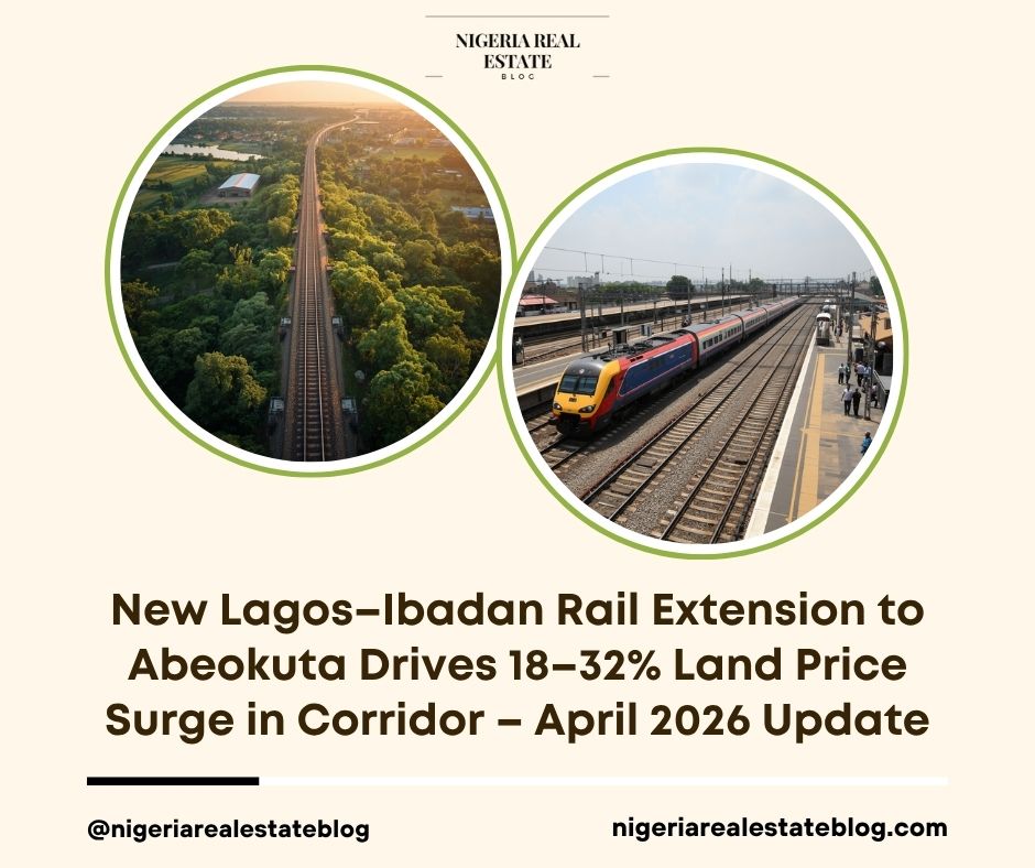 Lagos Ibadan rail extension land price surge 2026