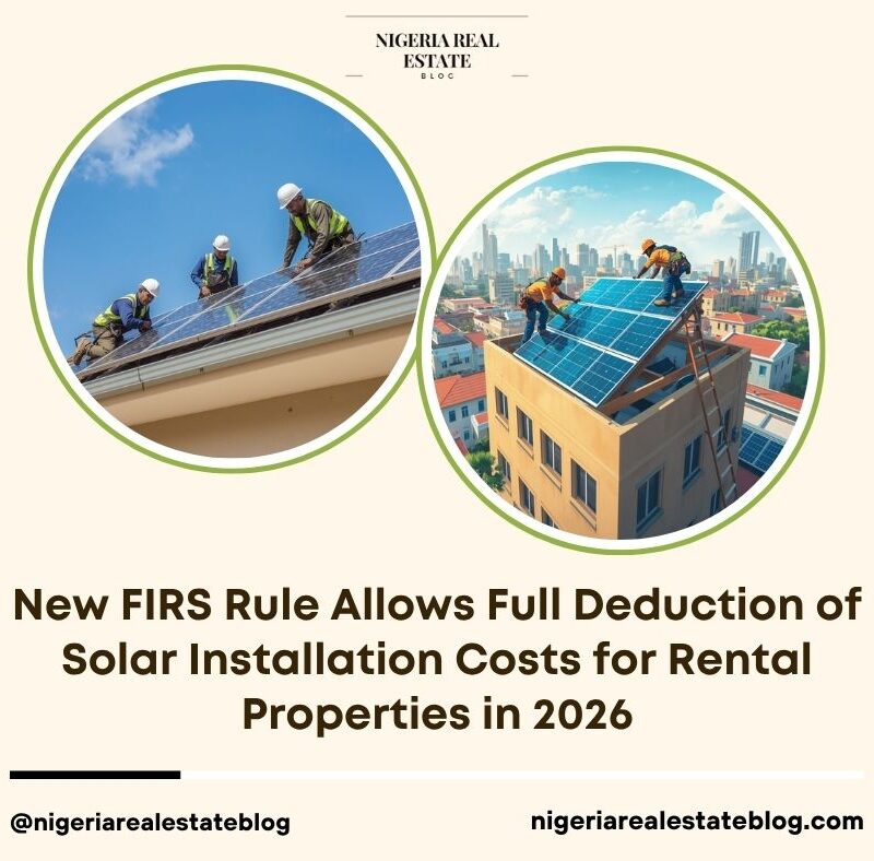 FIRS solar installation deduction 2026