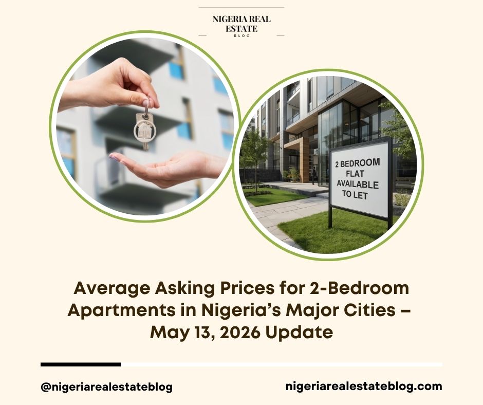 average asking prices 2-bedroom apartments Nigeria 2026