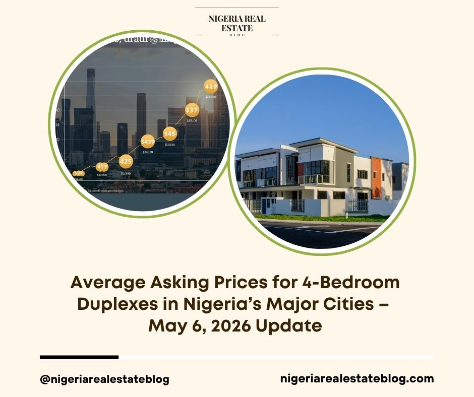 average asking prices 4-bedroom duplexes Nigeria 2026