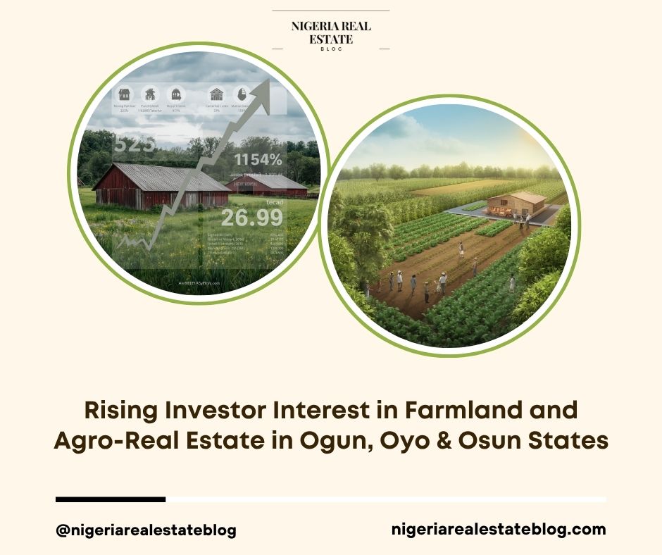 Farmland and agro-real estate investments are gaining traction for long-term appreciation and inflation protection. Full analysis of trends, best locations, cash crop yields, and key considerations for 2026. Permalink: /farmland-agro-real-estate-investment-ogun-oyo-osun-2026 Focus Keyword: farmland agro real estate Ogun Oyo Osun