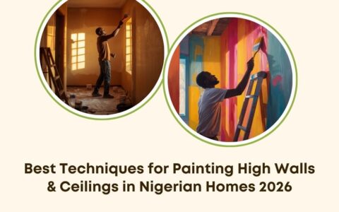 painting high walls ceilings Nigeria