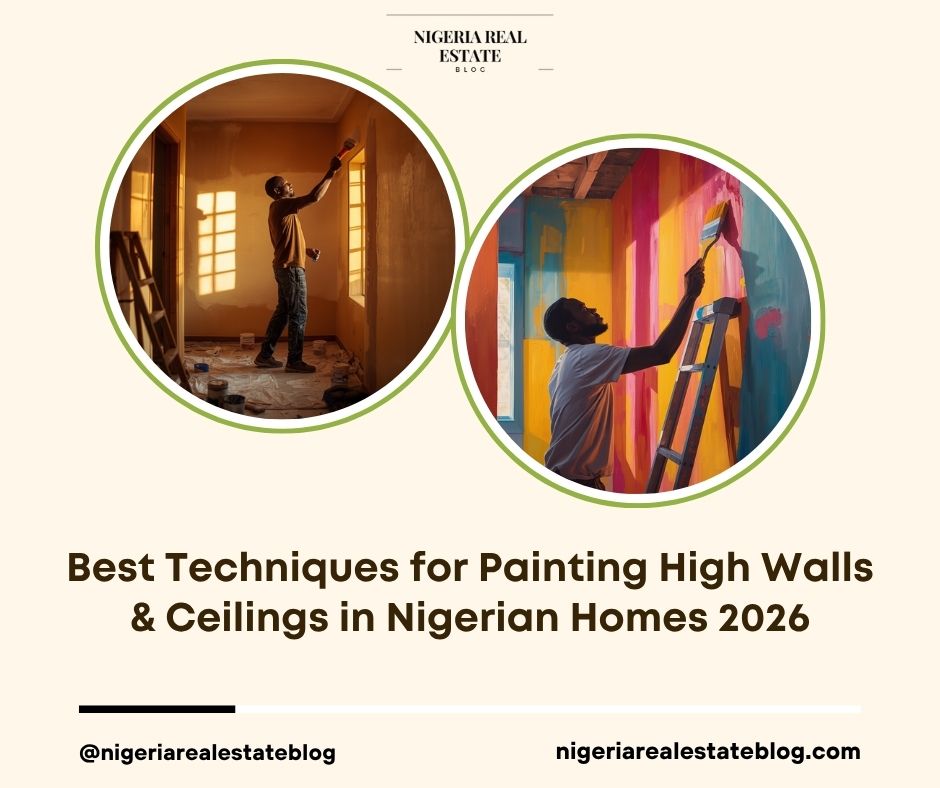 painting high walls ceilings Nigeria