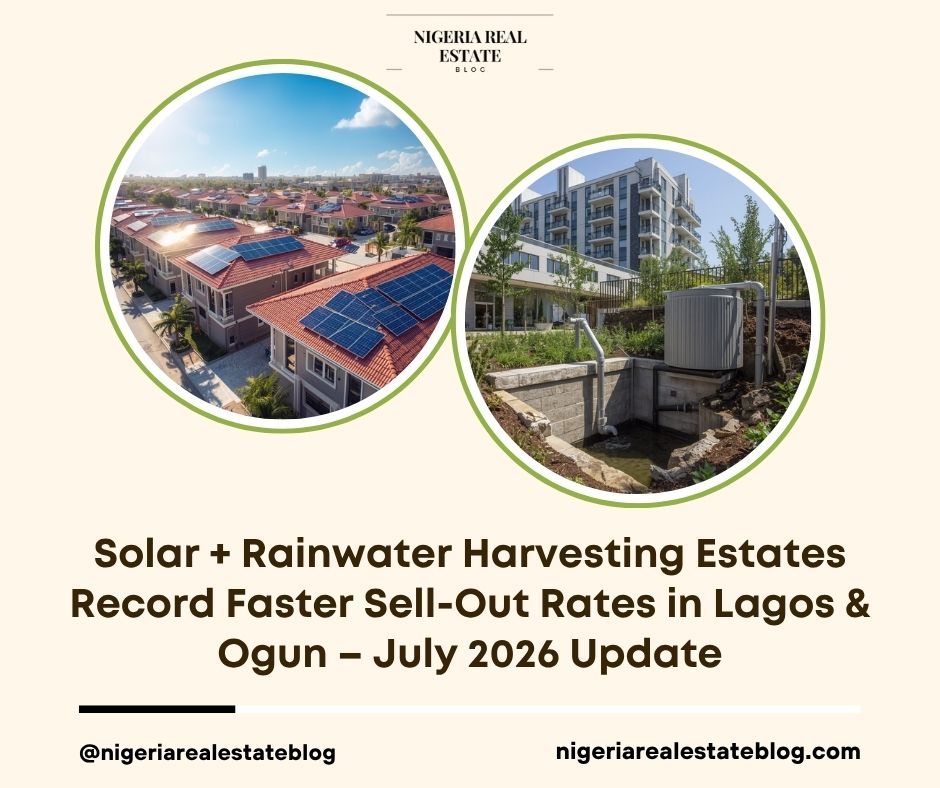 solar rainwater harvesting estates Lagos Ogun 2026