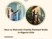 maintain freshly painted walls Nigeria
