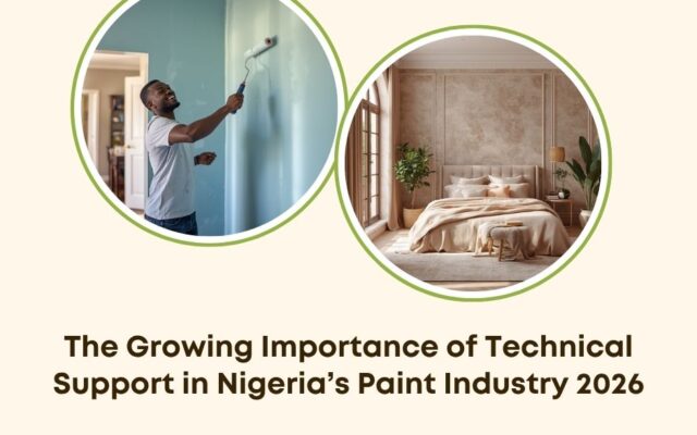 technical support paint industry Nigeria 2026
