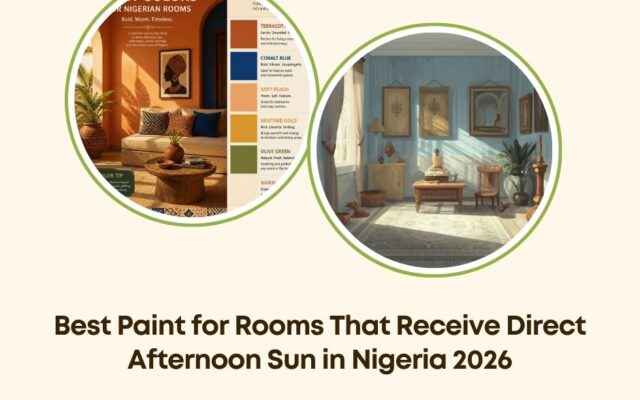 best paint for rooms direct afternoon sun Nigeria