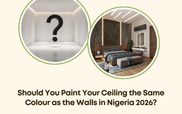 paint ceiling same colour as walls Nigeria