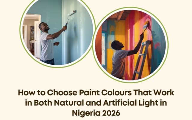 paint colours natural artificial light Nigeria