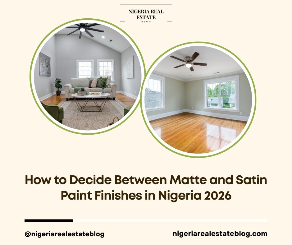 matte vs satin paint finishes Nigeria