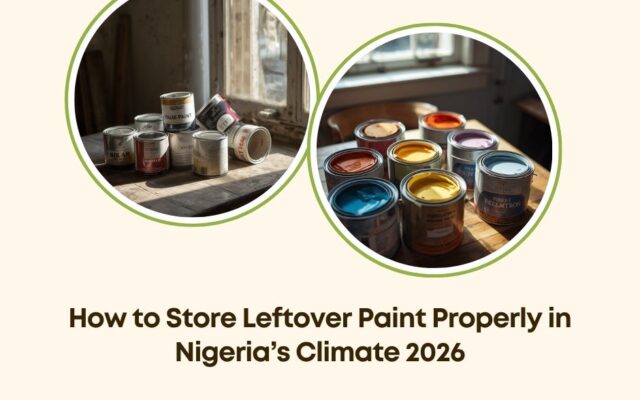 store leftover paint properly Nigeria
