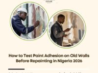 test paint adhesion old walls Nigeria