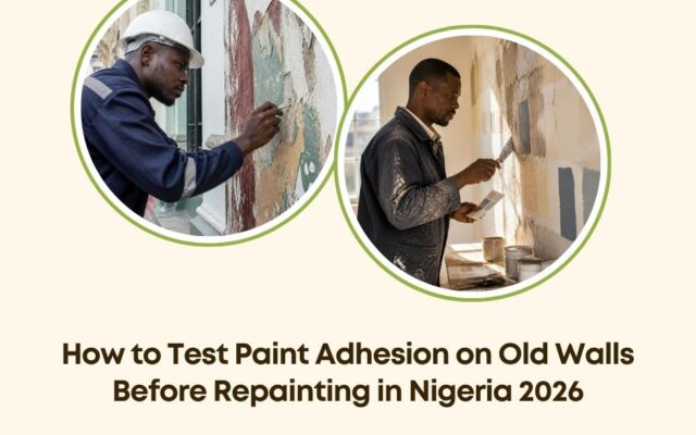 test paint adhesion old walls Nigeria