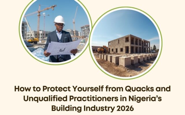 protect from quacks building industry Nigeria 2026
