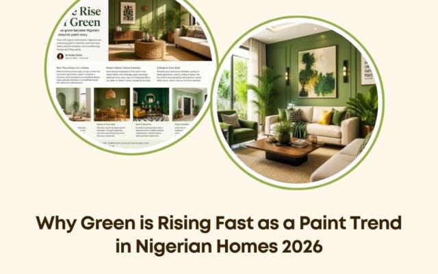 green rising paint trend Nigeria 2026