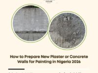 prepare new plaster concrete walls painting Nigeria