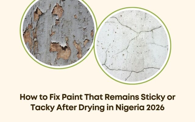 fix sticky tacky paint Nigeria