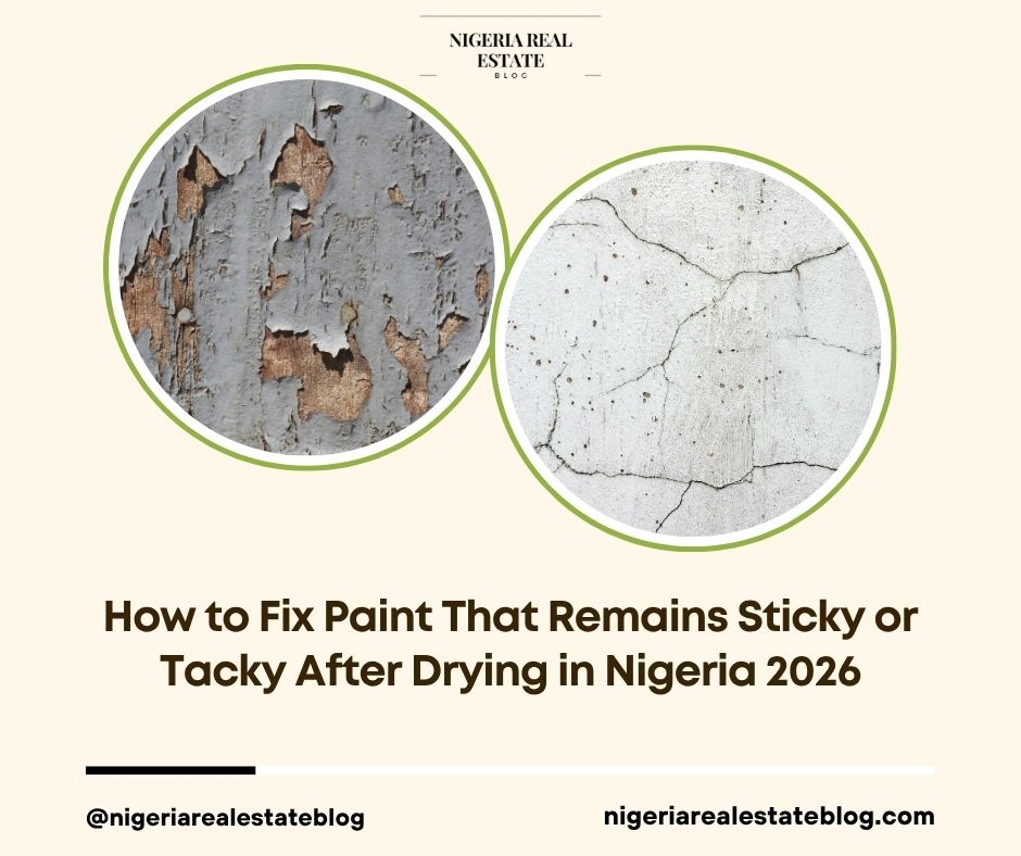 fix sticky tacky paint Nigeria
