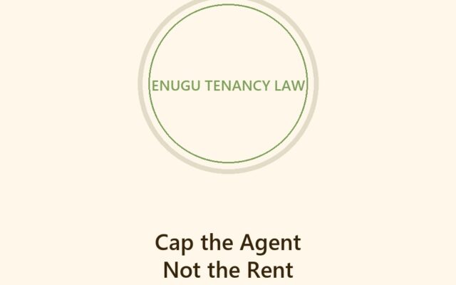 Enugu governor to cap agency and legal fees but not rent