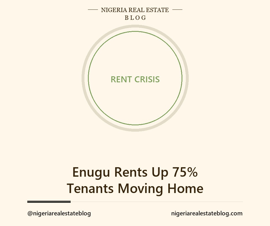 Enugu two bedroom rents up 75 percent with tenants moving to villages