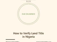 Verifying land title in Nigeria before buying